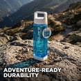 thumbnail image 5 of Clean Bottle 25 oz Tritan Square BPA-Free Water Bottle with Easy-Clean Design and Leak-Proof Cap Blue, 5 of 6