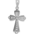 thumbnail image 5 of 14K White Gold Polished D/C Fancy Cross Pendant (31.63 X 17.19) Made In United States k6270, 5 of 6