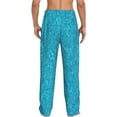 thumbnail image 3 of Fotbe Blue Glitter Men's Pajama Pants,Sleepwear Pants,Pj Bottoms Drawstring And Pockets-Small, 3 of 9