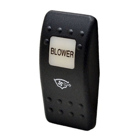Carling Black 1 7/8 x 1 Inch Boat Lighted Blower Switch Cover Plate