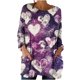 thumbnail image 3 of TaTaai Women's Casual Loose Print Long Sleeve Crew Neck Tops with Functional Pockets Soft Comfy Lightweight Blouse for Fall Daily Street Party Outfits Gift, 3 of 7