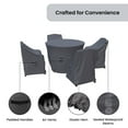 thumbnail image 4 of Covers & all Outdoor Dining Set Covers for Chachere 4-Person Round Table & Chairs, Water-Repellent UV-Resistant Polyester, 4 of 6
