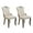 Beige, variant on Hassch Velvet Dining Chairs Set of 2, Vintage Kitchen Side Chairs with Button Tufted Back, Nailhead Trim & Solid Wood Legs, Comfortable Upholstered Seat, Gray