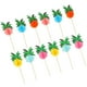 thumbnail image 5 of 50 Uds palitos decorativos de fruta de cocotero palitos de cóctel palitos de fruta suministros para fiestas, 5 of 6