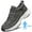 Dark Gray, variant on Men's Height Increasing Mesh Sneakers, Solid Color Casual Running Shoes With Supportive Performance