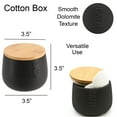 thumbnail image 2 of Bath D Dolomite Round Cotton Box Black-Bamboo Top, 2 of 6