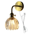thumbnail image 1 of FSLIVING Customizable Brown Grass Wall Sconces Industrial Plug-In E26 Light, 1 of 7