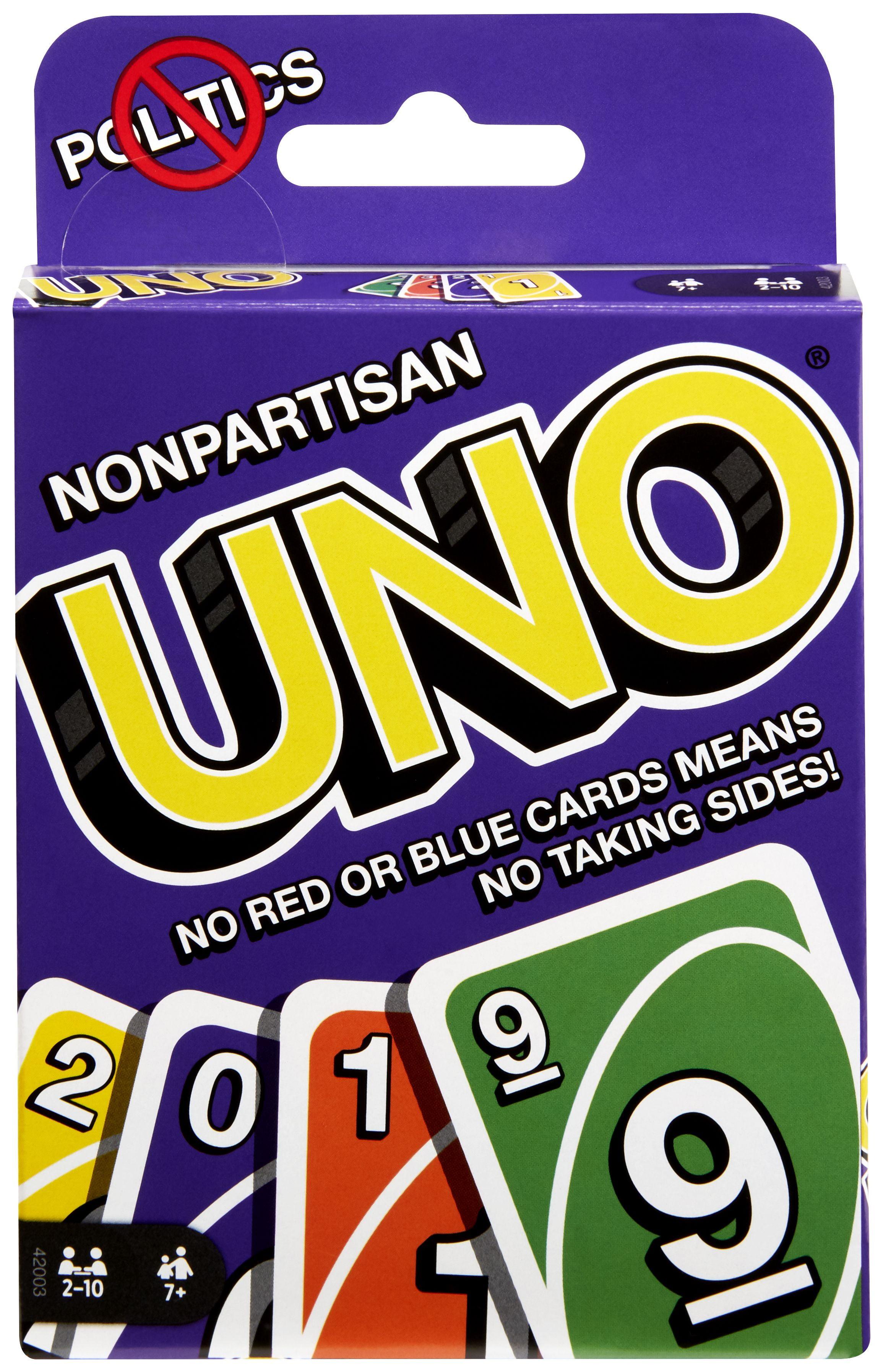 UNO Nonpartisan Card Game for 210 Players Ages 7Y+