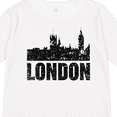 thumbnail image 4 of Inktastic London England City Skyline with Grunge Boys or Girls Long Sleeve Toddler T-Shirt, 4 of 5