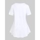 thumbnail image 2 of Camiseta Talla Extra Patriótico de Bandera de Estados Unidos con Estampado de Corazón Rosegal Camisetas tallas grandes, 2 of 5