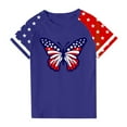 thumbnail image 4 of GERsome Boys Girls American Flag T-Shirts 4th of July Patriotic Tops Summer Casual Short Sleeve Crewneck Graphic Tee, 11-12 Years, 4 of 4