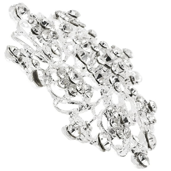 ADDHAT Elegant Flower Brooch Alloy 1Set 2.24X2.24X0.39In