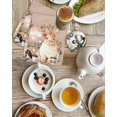 thumbnail image 4 of Easter Bunny Kitchen Dish Towels for Drying Dishes Set of 3, Eggs Green Leaves Rustic Flowers Cups Vintage Waffle Weave Microfiber Hand Tea Bathroom Towels Quick Dry & Absorbent Towel 15.7x23.6, 4 of 7