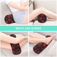 thumbnail image 7 of Cylindrical Pillow Decorative Neck Roll Pillow with Removable Washable Cover Roll Pillow for Knee Leg Neck Red Roses and Hearts Pattern, 7 of 7