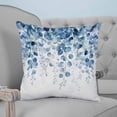 thumbnail image 4 of Teal Blue Eucalyptus Leaves 20x20 Pillow Covers Set of 2, Spring Farmhouse Botanical Throw Pillow Covers Decorative Couch Cushion Case, Microfiber Square Pillowcases for Bedroom Car Living Room, 4 of 7