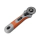 thumbnail image 1 of Cortador de disco KEWITY cuchillo de corte giratorio para tela cuero papel color Naranja, 1 of 5