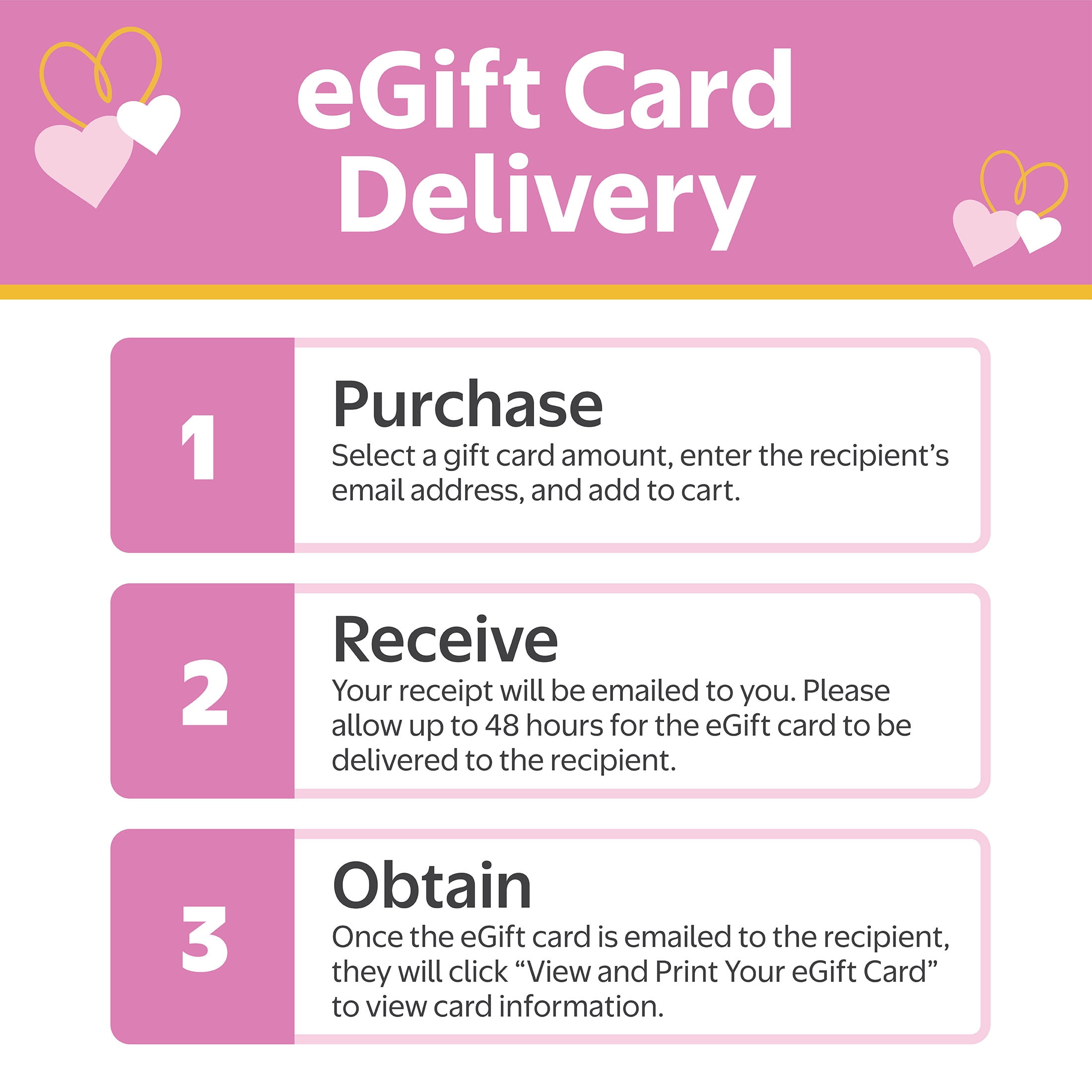Mastercard® $20-$500 eGift Card Pink Love (Plus $6.84 Purchase Fee) [Email Delivery]
