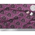thumbnail image 3 of Soimoi Moss Georgette Fabric Ogee Damask Decor Fabric Printed Yard 42 Inch Wide, 3 of 5