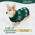 thumbnail image 4 of QBLEEV Dog Cat Sweater Christmas Snowflake Pet Warm Holiday Elk Knitwear Dog Sweater Soft Puppy Clothing Dog Winter Coat, Dog Turtleneck Cold Weather Outfit Pullover for Small Medium Dogs Cats, 4 of 8
