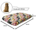 thumbnail image 2 of Tropical Pet Bed, Toucan Parrots and Pink Flamingos on an Background with Color Splashes, Chew Resistant Pad for Dogs and Cats Cushion with Removable Cover, 24" x 39", Multicolor, by Ambesonne, 2 of 4