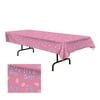 Its A Girl Pink Printed Plastic Tablecover
