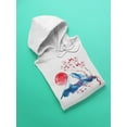 thumbnail image 3 of Watercolor Cherry Blossom. Hoodie Women -Image by Shutterstock, Female Large, 3 of 4