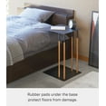 thumbnail image 4 of Yamazaki Home C Side Table, Black, Steel, Supports 11 pounds, 4 of 7