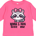thumbnail image 4 of Inktastic Nonna and Papa Grandkids Raccoon Girls Long Sleeve Toddler T-Shirt, 4 of 5