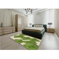 thumbnail image 4 of Ahgly Company Indoor Rectangle Patterned Slime Green Area Rugs, 7' x 10', 4 of 6