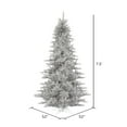 thumbnail image 3 of Vickerman 7.5' Silver Tinsel Fir Artificial Christmas Tree, Unlit, 3 of 5