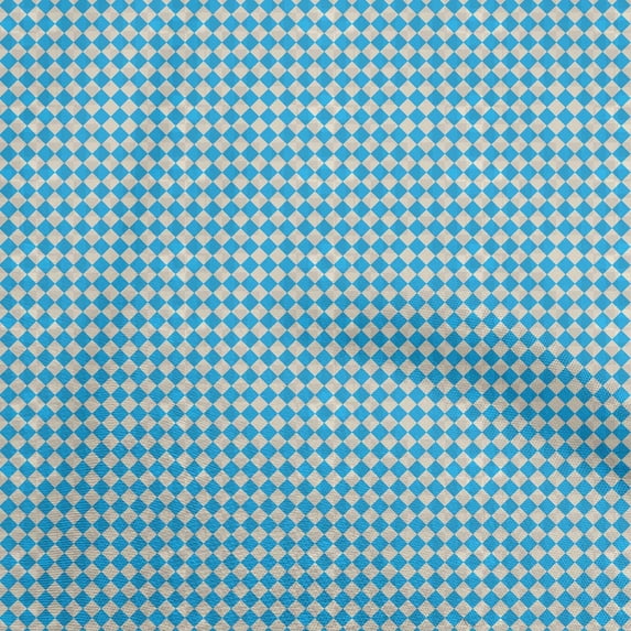 oneOone Viscose Chiffon Medium Blue Fabric Geometric Diy Clothing Quilting Fabric Print Fabric By Yard 42 Inch Wide