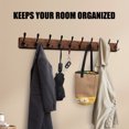 thumbnail image 3 of 38.6" Large Coat Rack Wall Mount, Long Wood Coat Hooks with 10 Triple Hooks, Heavy Duty Wooden Coat Hanger Wall Mount for Entryway, Farmhouse Hanging Jackets, Coats, Hats, Bags,Towel, 3 of 7