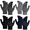 B-Black/Gray/Drak Gray/Drak Blue, variant on Loritta 4 Pairs Winter Gloves Knit Warm Gloves for Men Touch Screen Gloves Black