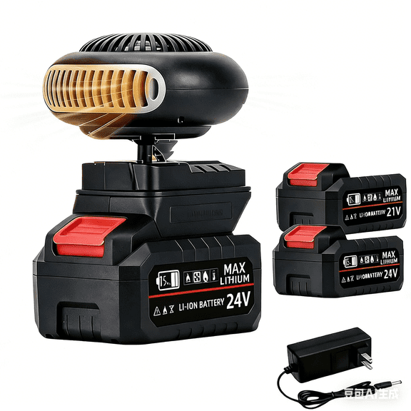 2 Battery Portable Heater - Rechargeable Indoor Heater