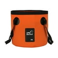 thumbnail image 2 of Cubo plegable para almacenamiento de agua, bolsa de agua, cubo de pesca, lavabo plegable para acampar al aire libre, Picnic, viajes y senderismo naranja, 2 of 8