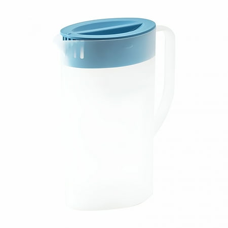 ACDANC 2026 New Plastic Pitcher,Clear Plastic Pitcher with Lid,Bpa-Free,Heat-Resistant Small Plastic Water Pitcher for Tea,Sangria,Lemonade,Juice,Milk,Blue