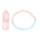 thumbnail image 1 of Kit de piedras de Cristales naturales de imitación rosa Unique Bargains, 1 of 6