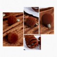 thumbnail image 6 of Eolstice Christmas Ball Ornaments, 24 Pcs Flocked Velvet Shatterproof Baubles, Wavy Embossed Solid And Hollow Cut, For Christmas Tree Holiday Decor, 6 of 9