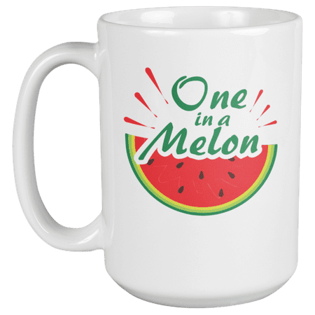 

One in a Melon Funny Coffee & Tea Mug for Summer Couple Men & Women (15oz)