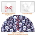 thumbnail image 4 of Rateoe Skull flower crystal Print Christmas Tree Skirt 30" for Xmas Holiday New Year Party Circle Tree Mat Ornaments Decoration, 4 of 7