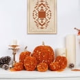 thumbnail image 5 of Halloween Decorations Halloween Party Decor Spooky Home Decor Soft Pumpkin Ornament Collection, 7 Pieces Fluffy Halloween Pumpkin Decorative Statue for Indoor Fall Halloween Festive Collocation Decor, 5 of 6