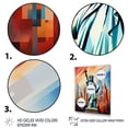 thumbnail image 3 of Designart "Cubist Interpretation Statue of Liberty II" Cityscapes Canvas Wall Art - Industrial Orange New York Entryway Wall Art, 3 of 6
