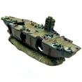 Aircraft carrier Cave Aquarium Ornament NAVY Warship Battleship