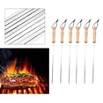 thumbnail image 3 of 6 Brochetas De Barbacoa De Kebab De Acero Inoxidable De 40 Cm, DE, Juego De Barbacoa Para Acampar Al Aire Libre Con Puntas Microinclinadas De Fácil Inserción Actividades, 3 of 7