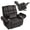 Dark Charcoal Grey - 3 Motor Zero Gravity, variant on 3-Motor Lift Chair with Adjustable Seat Height Zero Gravity Recliner with Heat Massage, Lay Flat Recliner with Arm Storage Cup Holders - Power Lift Recliner for Elderly Adult
