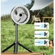 thumbnail image 3 of Ventilador de iluminación con trípode para exteriores, para acampar, con carga, portátil, multifuncional, para viajes, para colocar de pie o colgar., 3 of 4