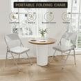 thumbnail image 4 of CazToi Portable Metal Frame Folding Chairs Set of 4 for Home & Party, 4 of 7