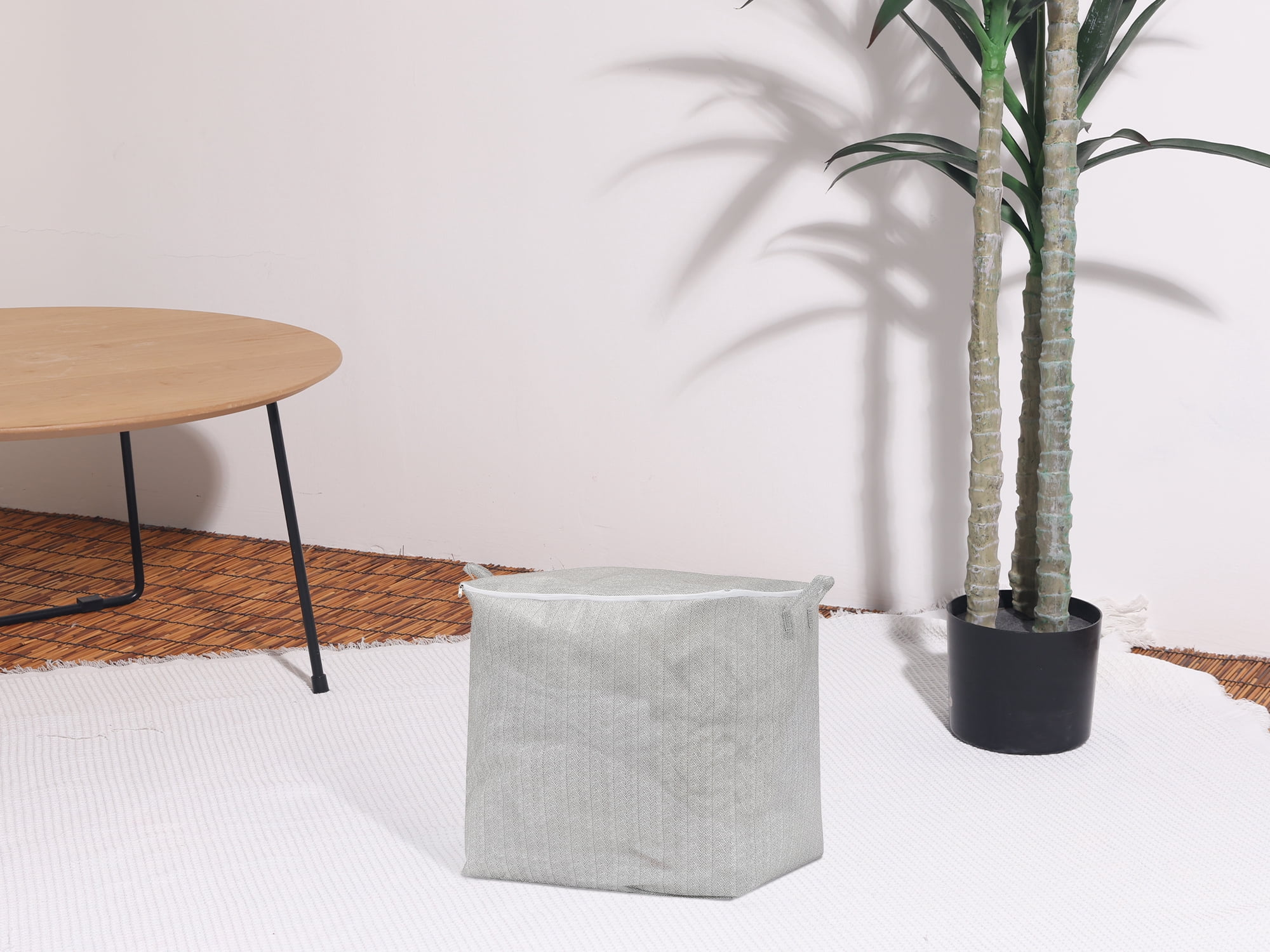 Unique Bargains 1 Pack Clothes Storage Bags Moving Bags Gray 22*17.5*22in