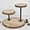 TYPE2, variant on Efavormart 8" Tall - 2 Tier Natural Elm Wood Slab Food Server, Wooden Dessert & Cupcake Stand