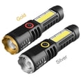 thumbnail image 3 of XPE COB LED Linterna impermeable para acampar Lámpara de antorcha de 4 modos para exteriores (Oro) Hugtrwg Para estrenar, 3 of 9